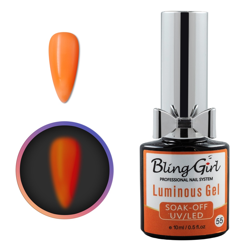 Bling Girl Luminous Gel Soak Off UV/LED 10ml #055 [2909]