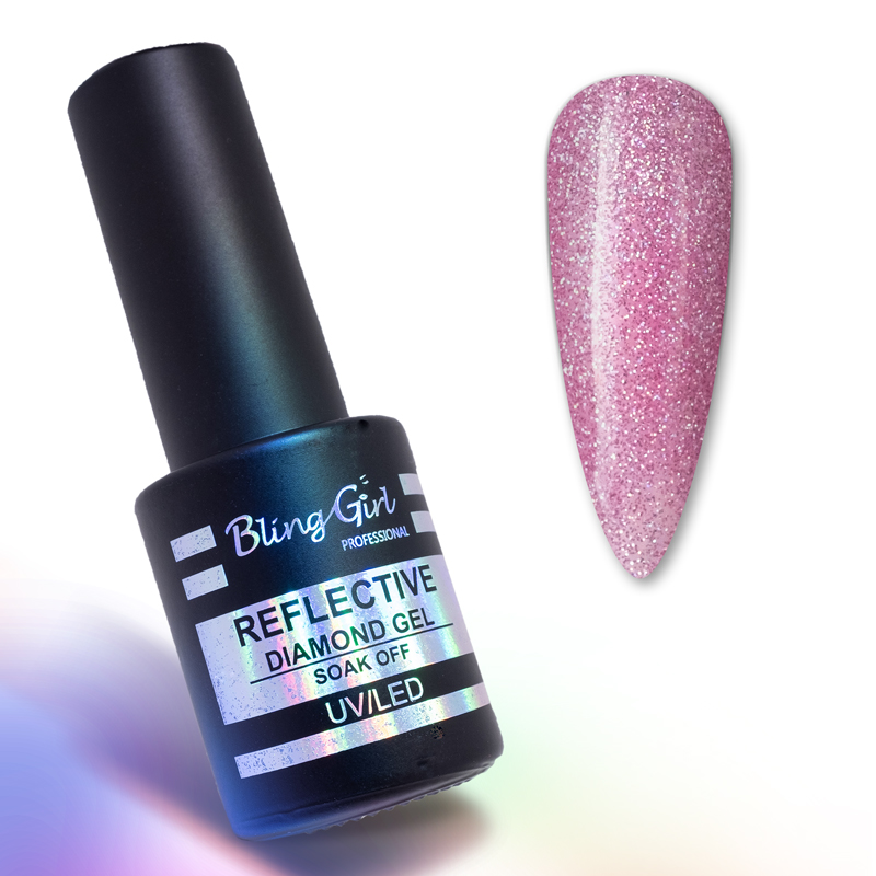 Bling Girl Reflective Diamond Gel Soak Off UV/LED 10ml #008 [8278]