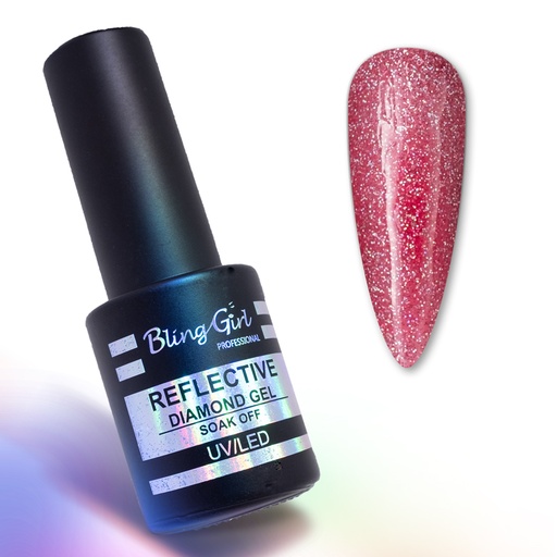 [6342106923574] Bling Girl Reflective Diamond Gel Soak Off UV/LED 10ml #009 [8278]