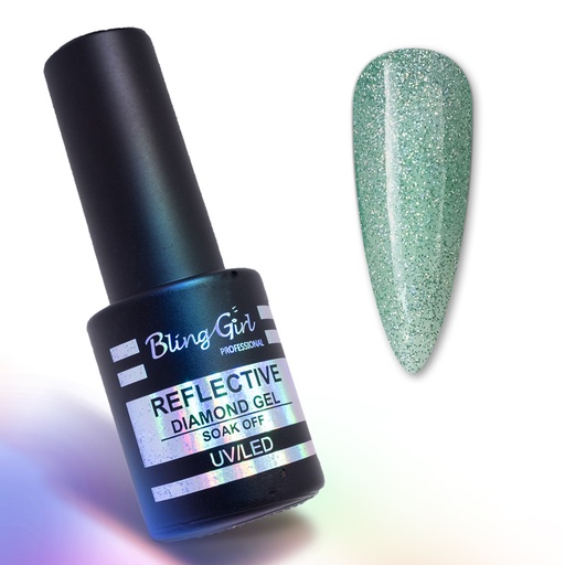 [6342106923574] Bling Girl Reflective Diamond Gel Soak Off UV/LED 10ml #021 [8278]