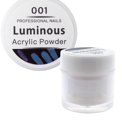 [6322106451130] Bling Girl Luminous Acrylic Powder Nail Art System 10g #001 [3173]