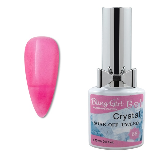 [6342010570253] Bling Girl Crystal Gel Soak Off UV/LED 10ml #068 [3224]