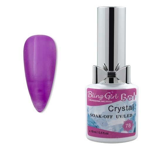 [6342010570253] Bling Girl Crystal Gel Soak Off UV/LED 10ml #078 [3224]