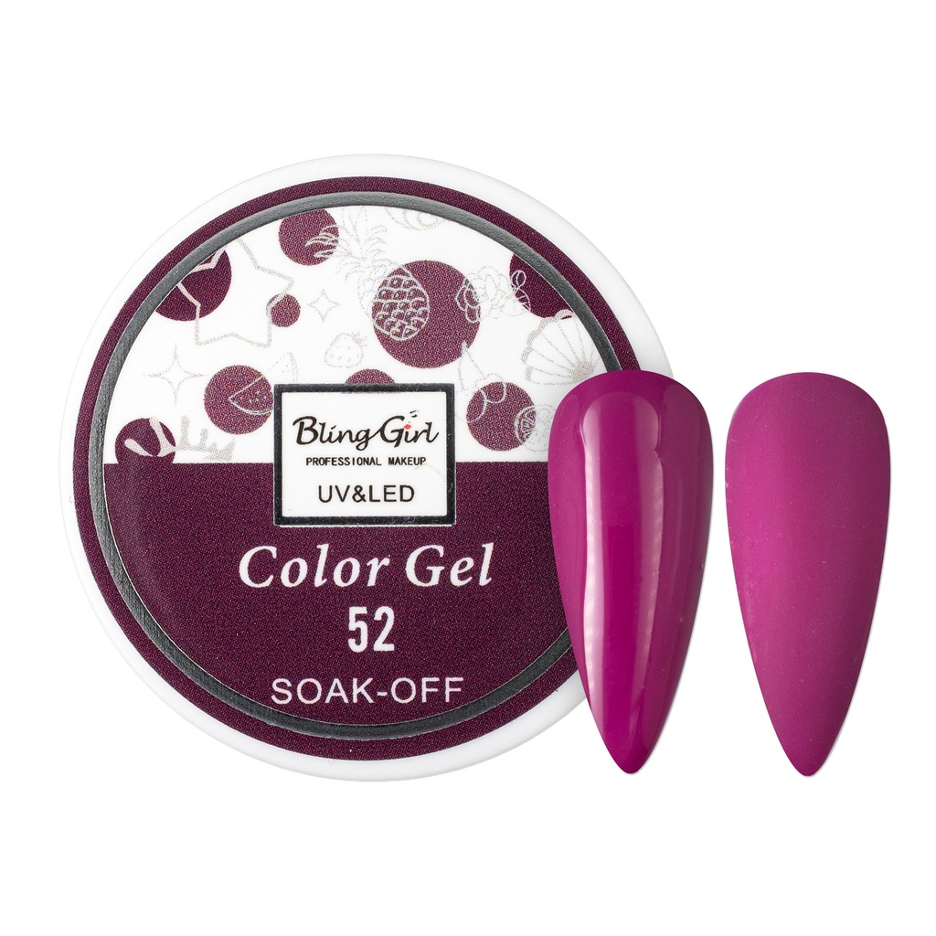 Bling Girl UV &amp; LED 2 IN 1 Colour and Art Gel Soak-Off #052 [1459]