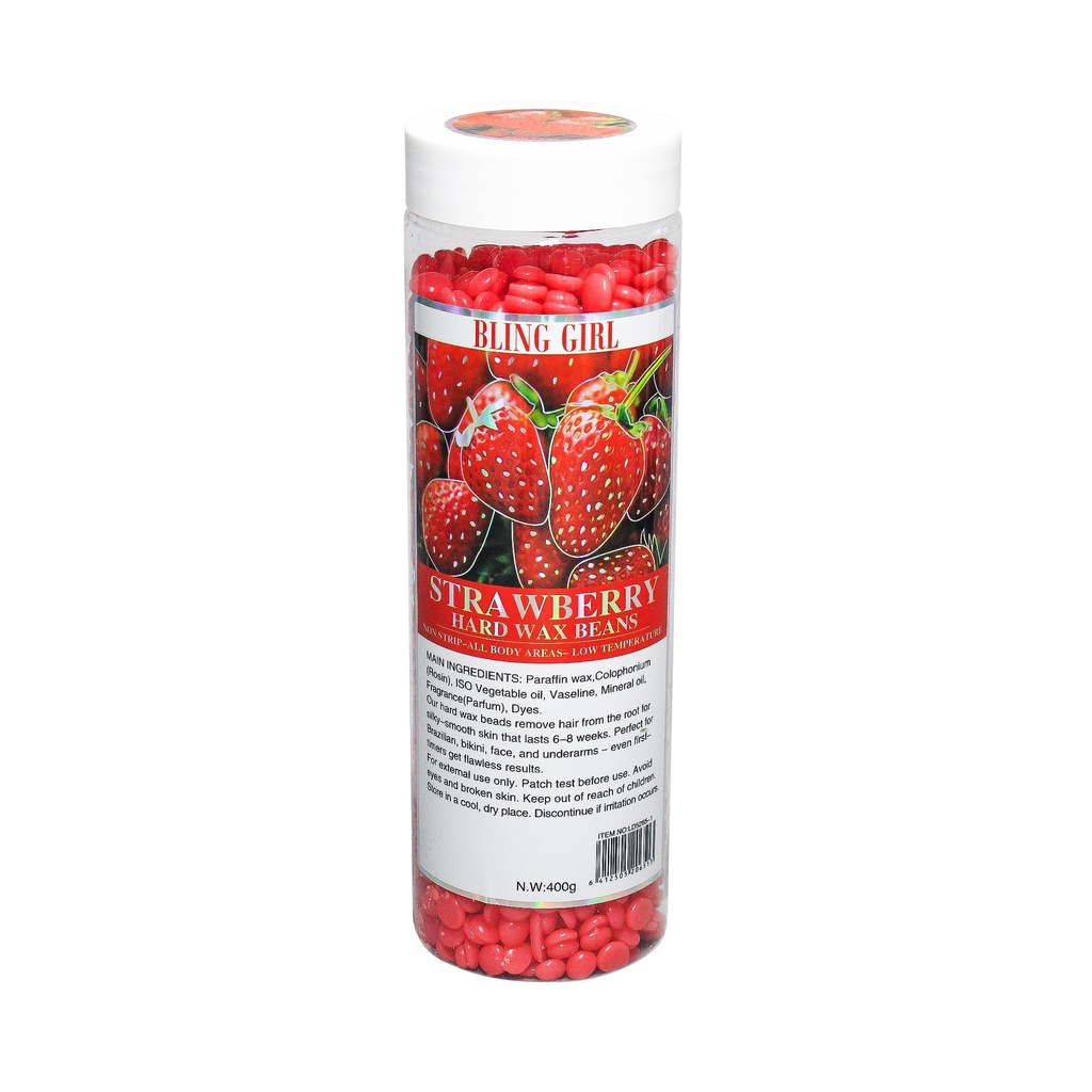 Strawberry Hard Wax Beans 400g [S2507P14]