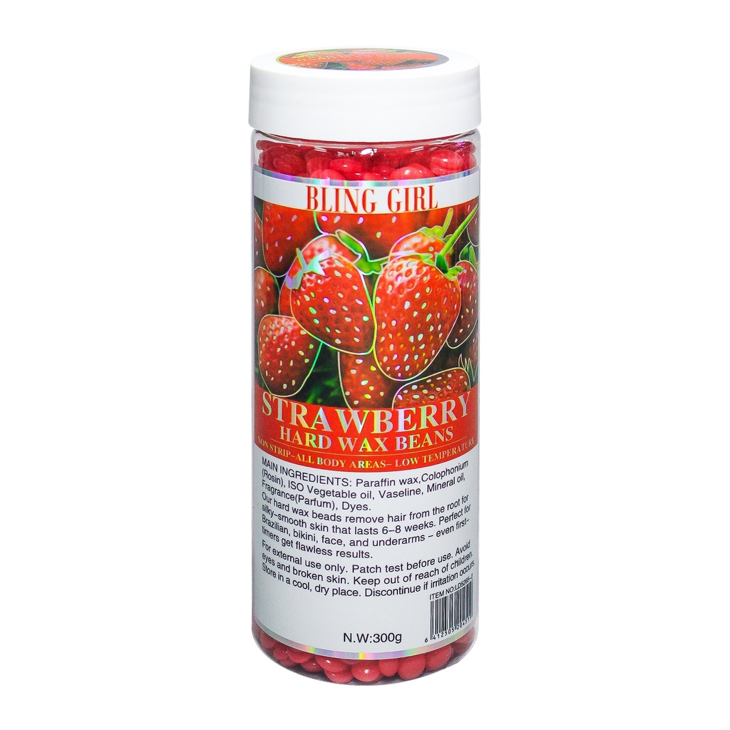 Strawberry Hard Wax Beans 300g [S2507P15]
