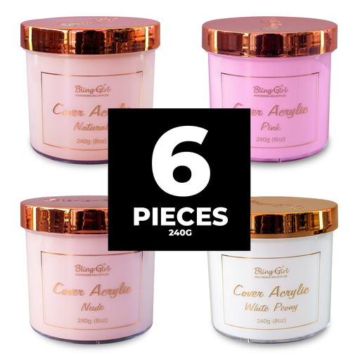 Bling Girl Acrylic Powder 240G *6 Piece Set