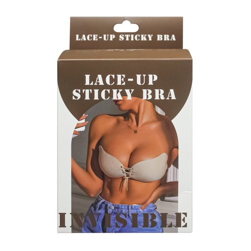 [6742410284949] Lace-up Sticky Bra [S2511P06]