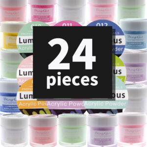Bling Girl Luminous Acrylic Powder Nail Art System 10g*24Pieces [3173]