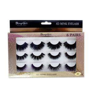 Blinggirl 6D MINK Make up Eyelashes 6 Pairs [ R2311P25 ]