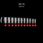 Bling Girl BG-76 Square French Tip Press On Soft Tips 100 pcs Clear [6385]