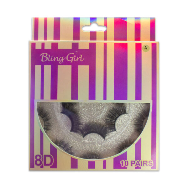 Blinggirl Professional Make up 8D eyelashes 10 Pairs [ R2311P09 ]