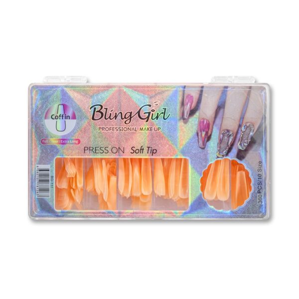 Coffin Soft Gel Tips XL Full Cover BG-111 [5031]