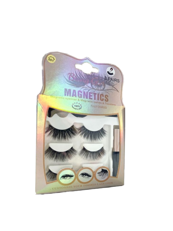 Bling Girl Magnets eyeliner&Magnetics lashes&Tweezers 3Pairs[ R2310P75 ]